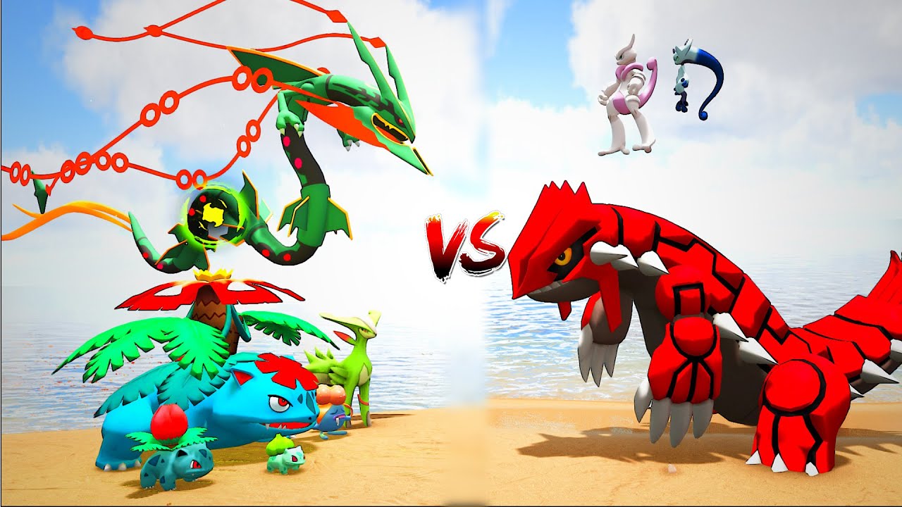 ARK - Pokemon hệ Cỏ cầu cứu Rồng thần Rayquaza chống lại Thần Groudon - Chiến tranh Pokemon 2 | GHTG