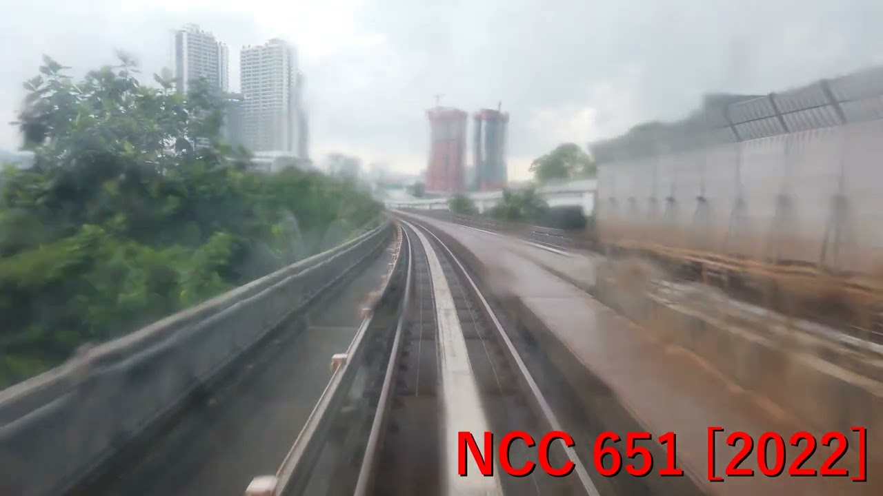 Unrefurbished 2 car Bombardier Innovia ART 200 FAKE Set 13 Ride From Gombak To KL Sentral