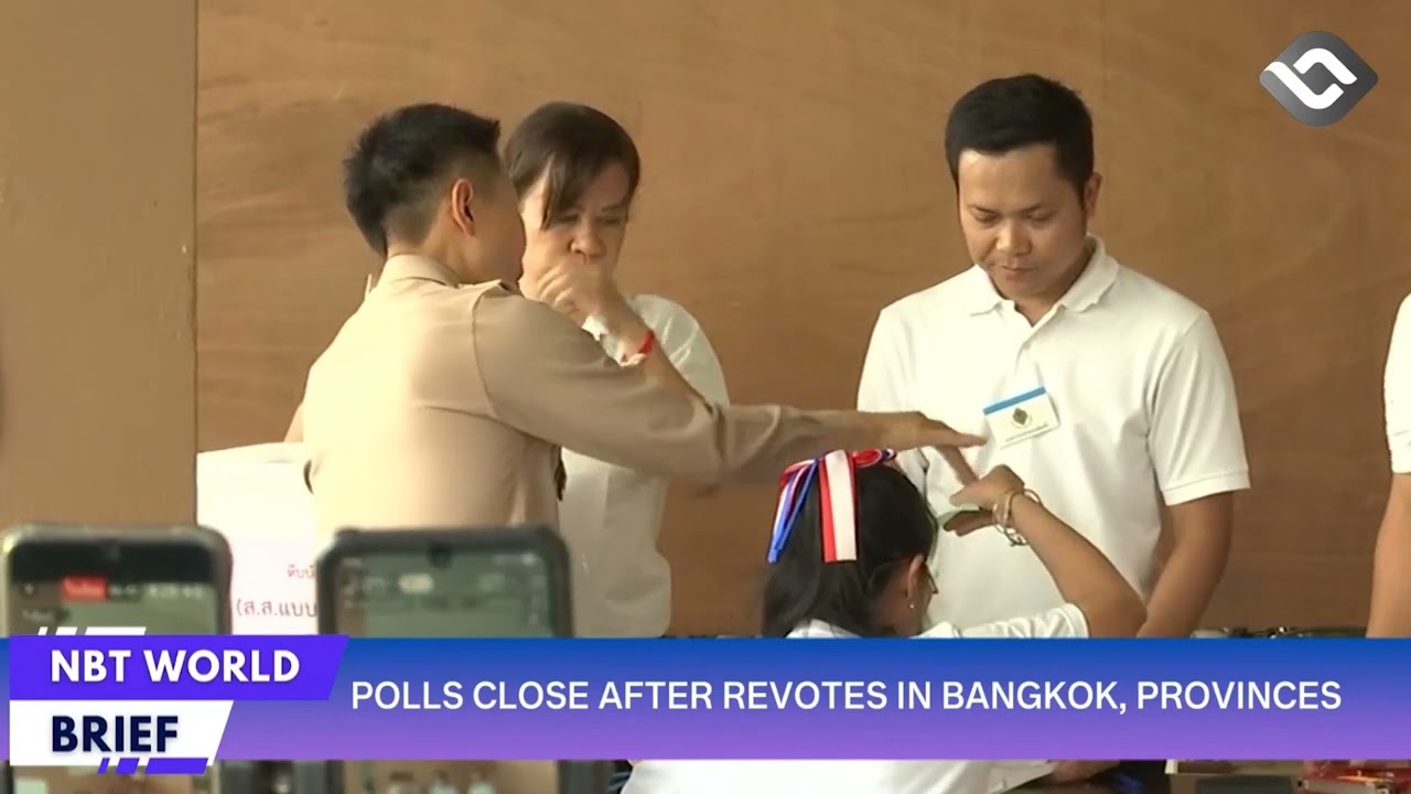 POLLS CLOSE AFTER REVOTES IN BANGKOK, PROVINCES