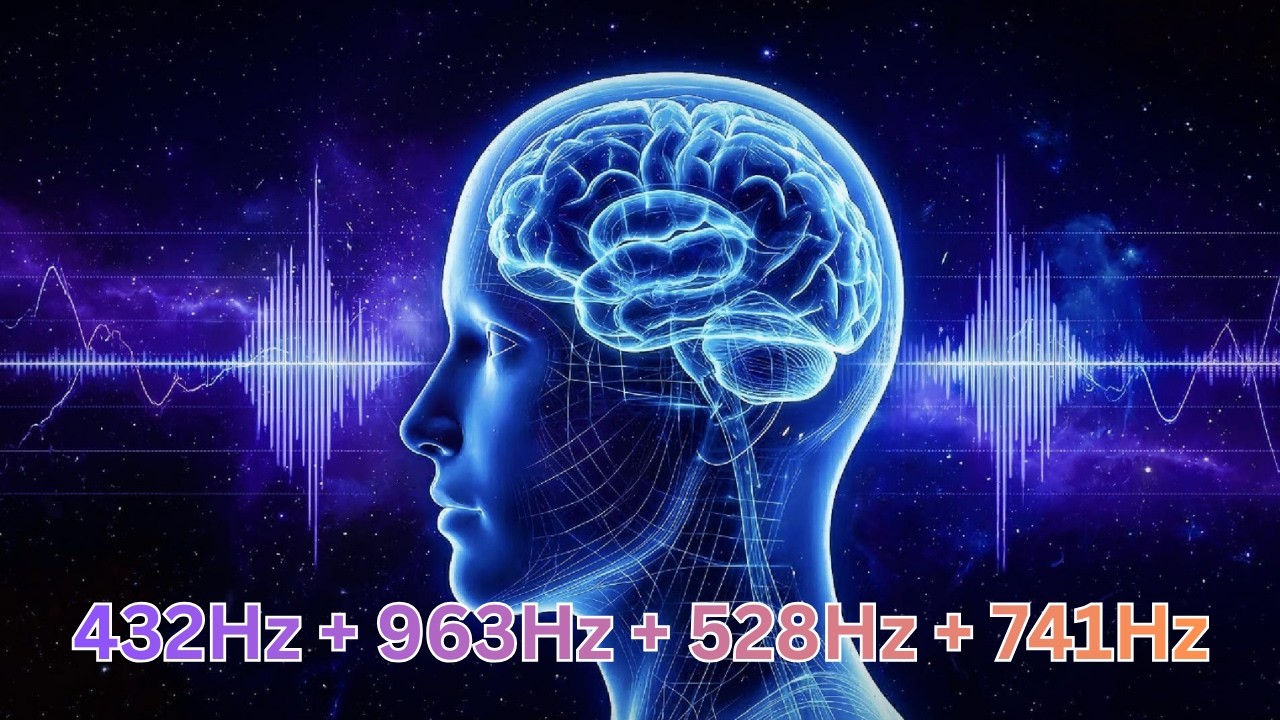 432Hz + 528Hz + 741Hz | Deep Healing Sleep Music for Full Body Regeneration & Stress Relief