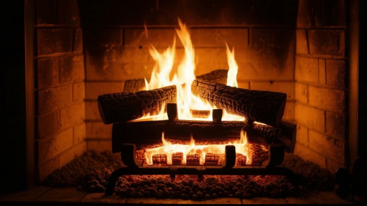Fireplace for Casting — Cozy Crackling Fire Ambience on TV