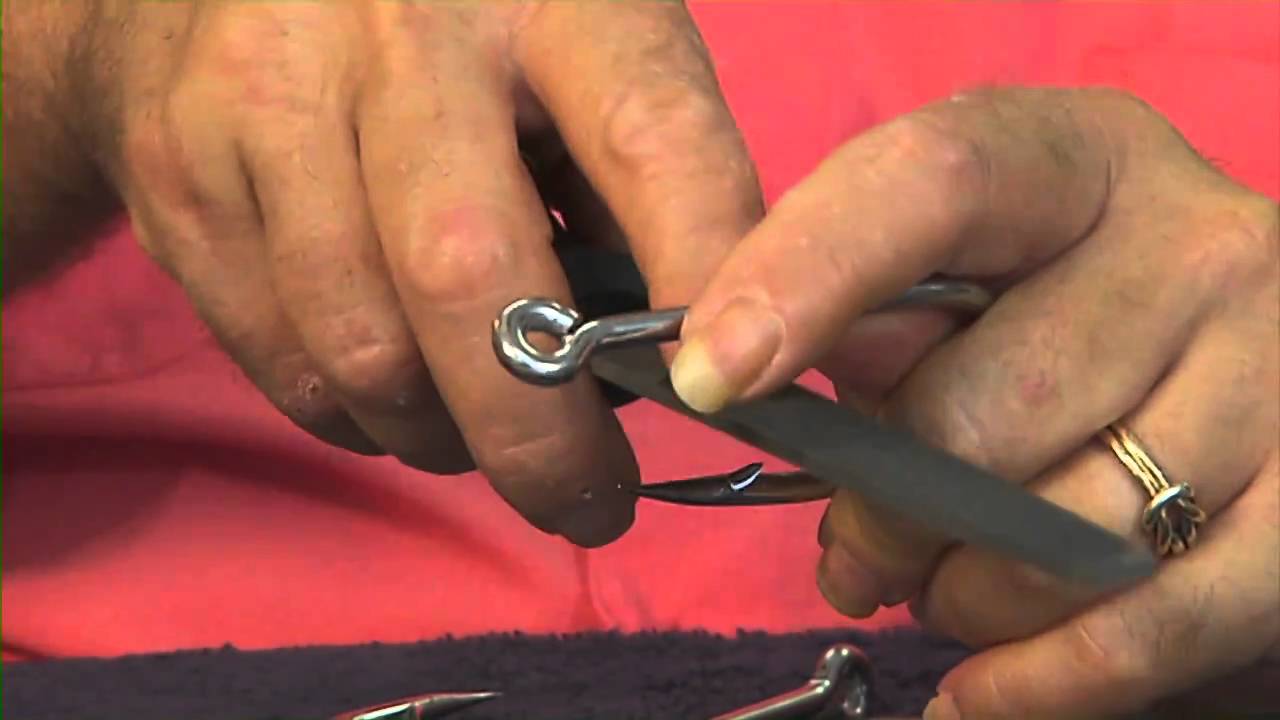 Hook Sharpening for Skirted Trolling Lures