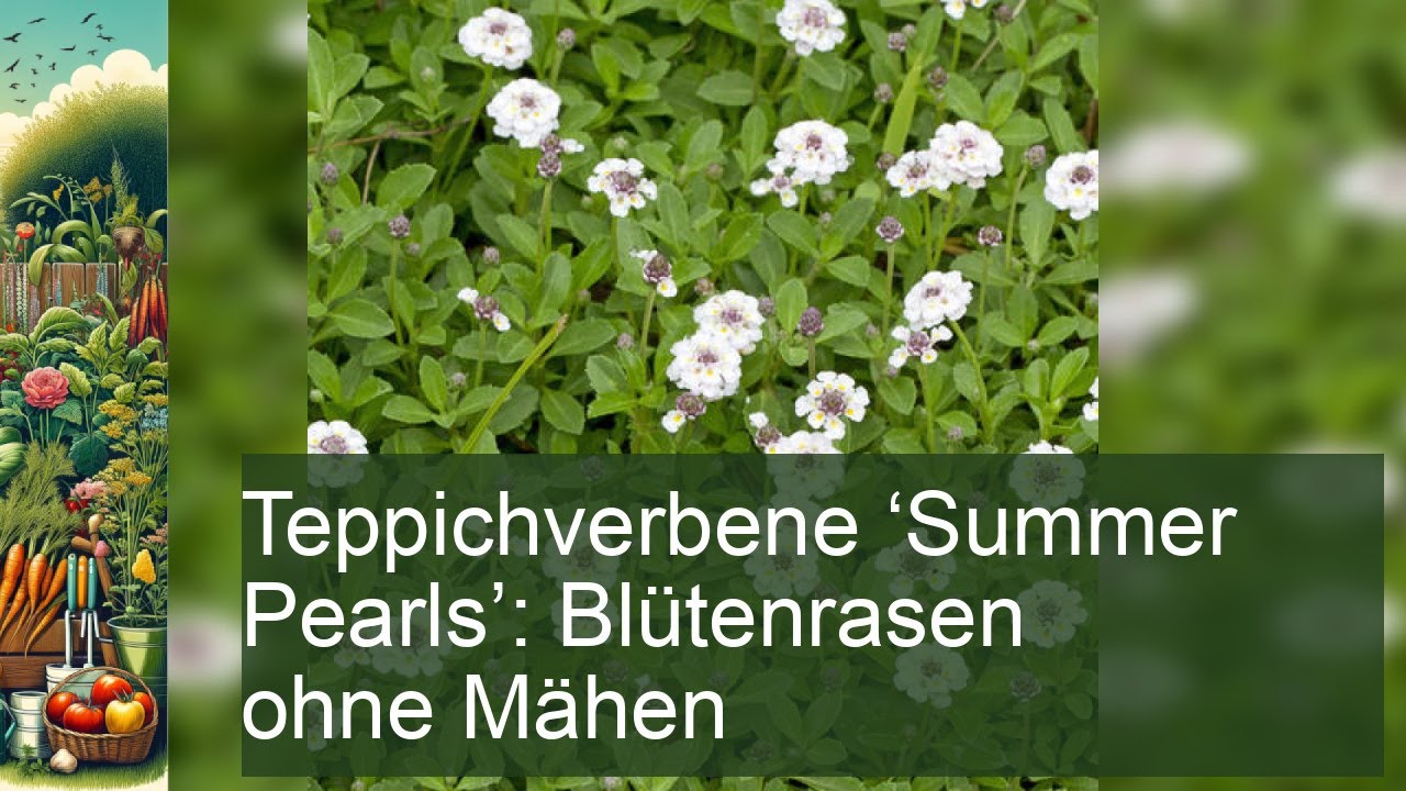 Teppichverbene 'Summer Pearls': Der perfekte Bl&uuml;tenrasen ganz ohne M&auml;hen!
