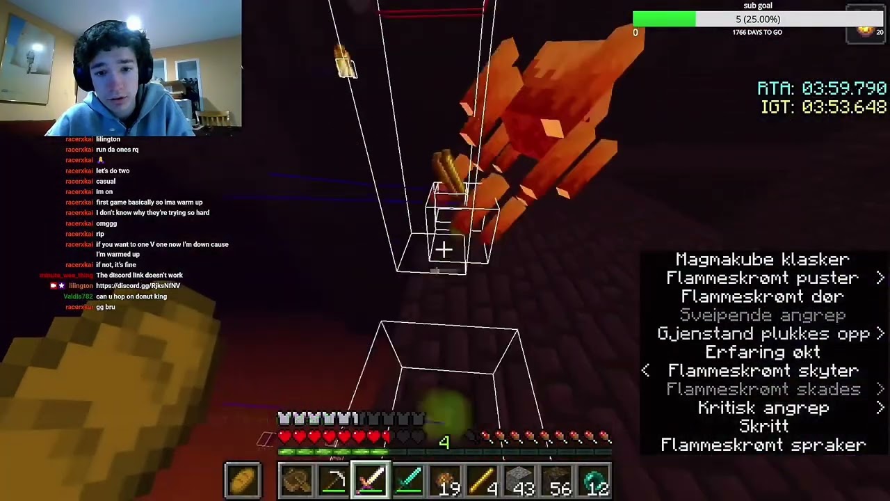 He almost broke the wr (Minecraft speedrunning)