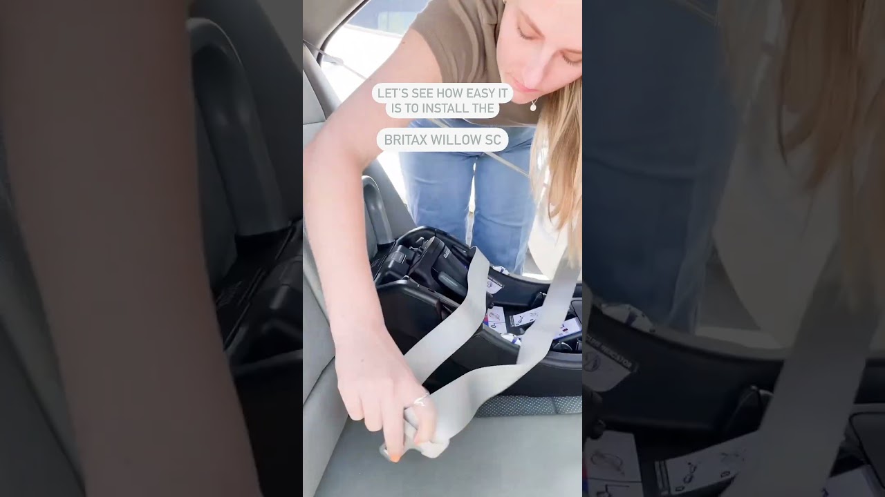 Look how easy it is to install the Britax Willow SC infant car seat!  #babycarseat #babygear