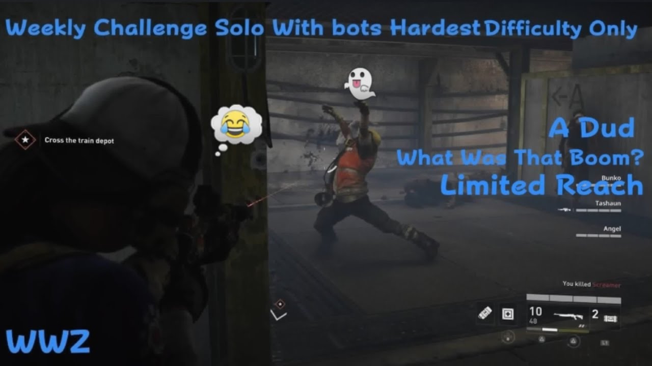 World War Z Aftermath Weekly Challenge 1/12 Solo With Bots