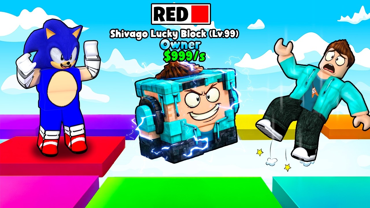 ESCAPE THE FALLING COLOR BLOCKS TO RESCUE BRAINROT IN ROBLOX !!