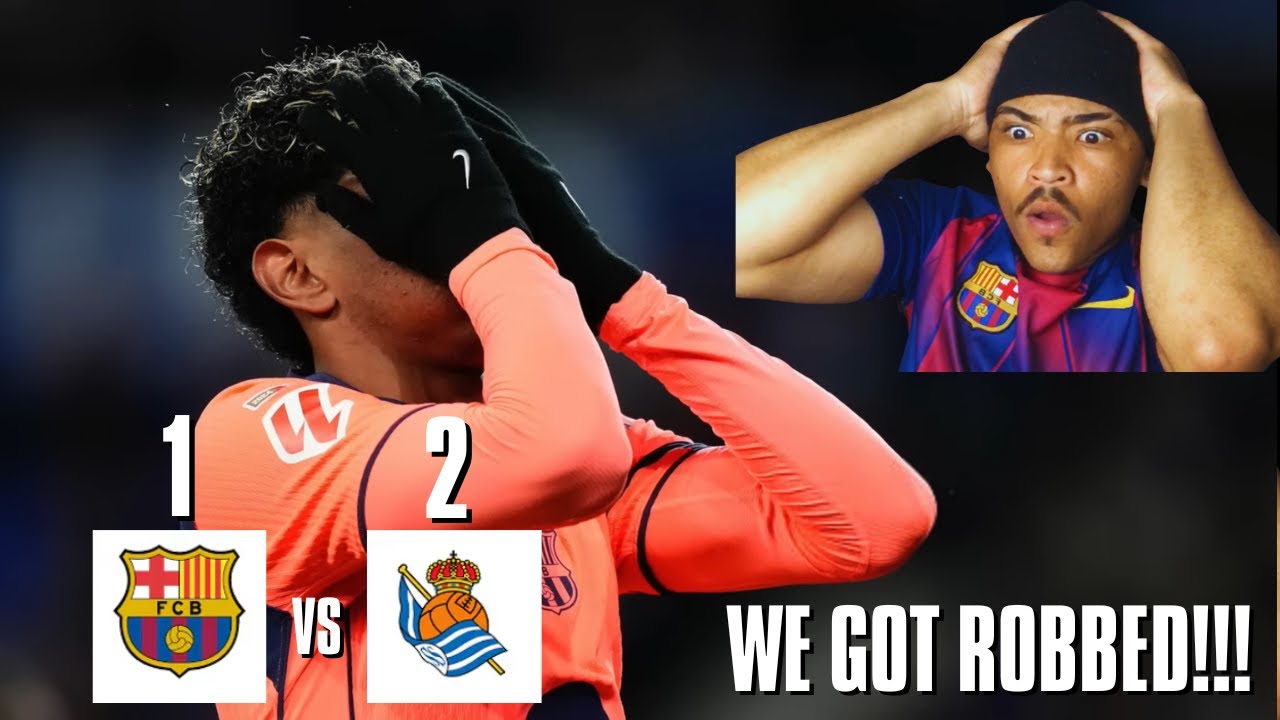 WE WERE ROBBED!Reacting To FC Barcelona 1-2 Vs Real Sociedad Laliga MD 20