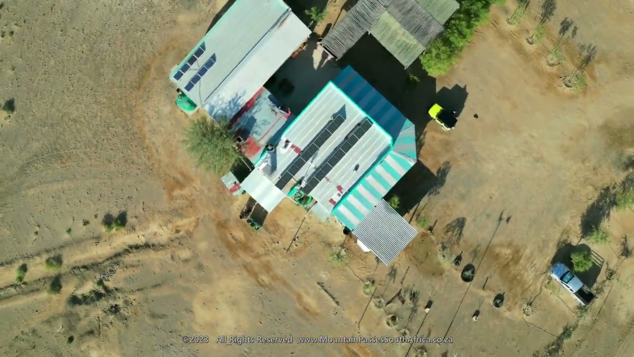 Tankwa Padstal (Farm Stall)  from the air - R355, Western Cape, South Africa