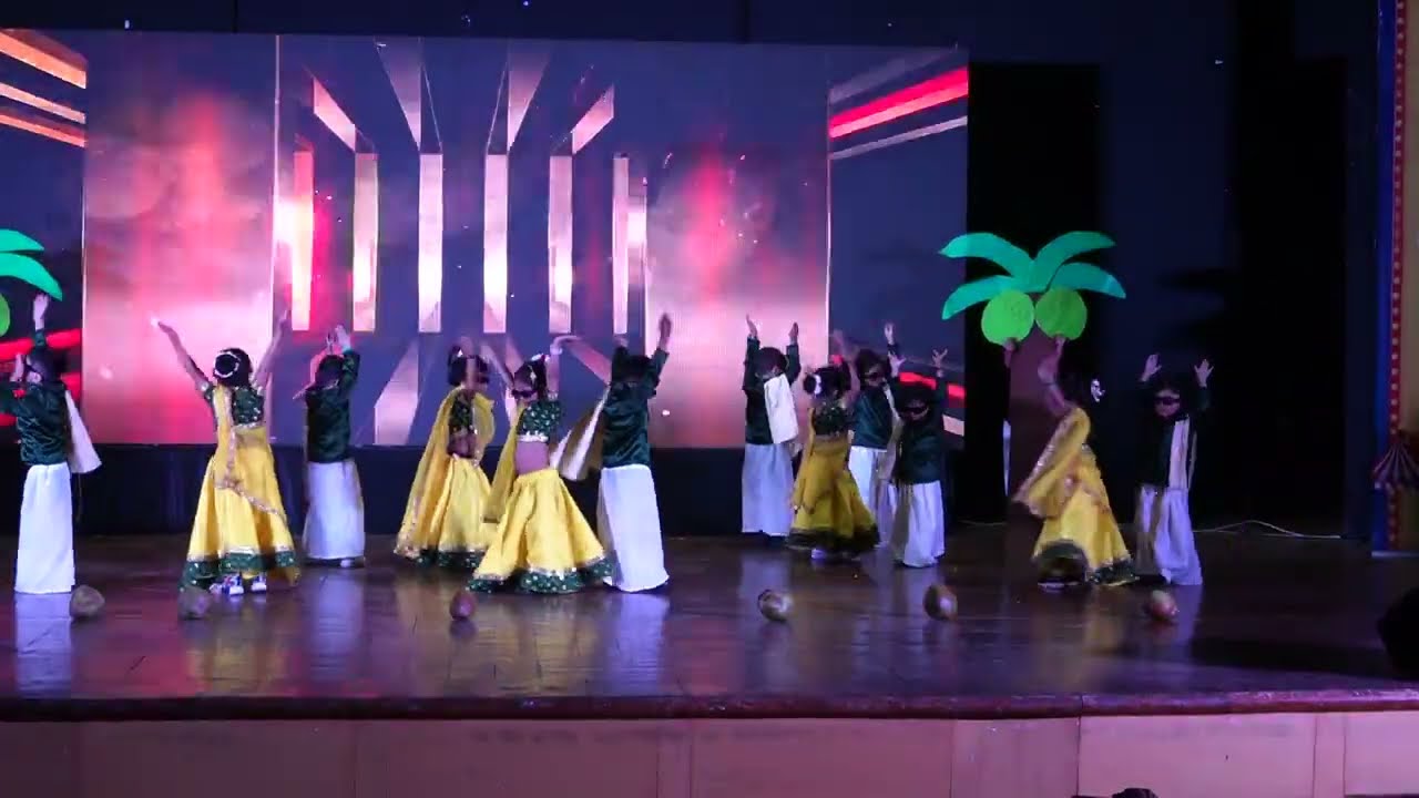 Beautiful South Indian Dance by Little Kids | Annual Function 2025 | Achiever’s Academy Play School