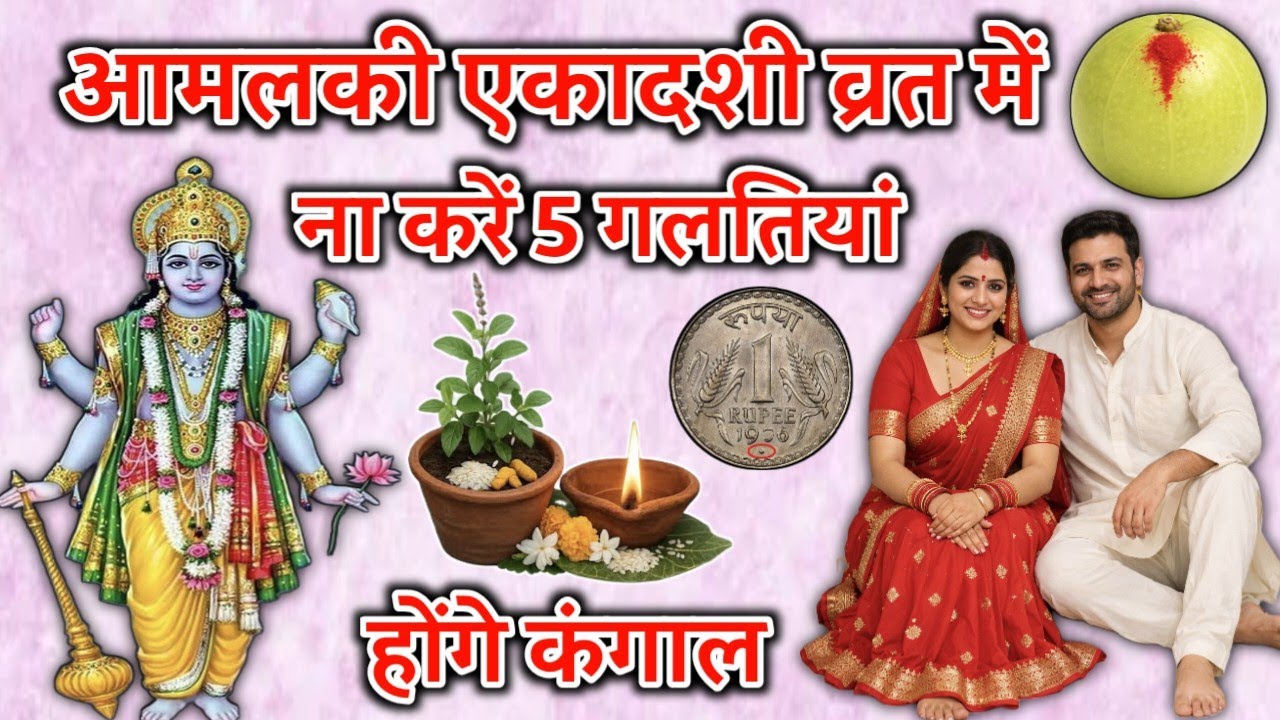 27 फरवरी 2026  आमलकी एकादशी के दिन ना करें ये 5 गलतियां वरना घर में भयंकर दोष लग जाता है #trending 