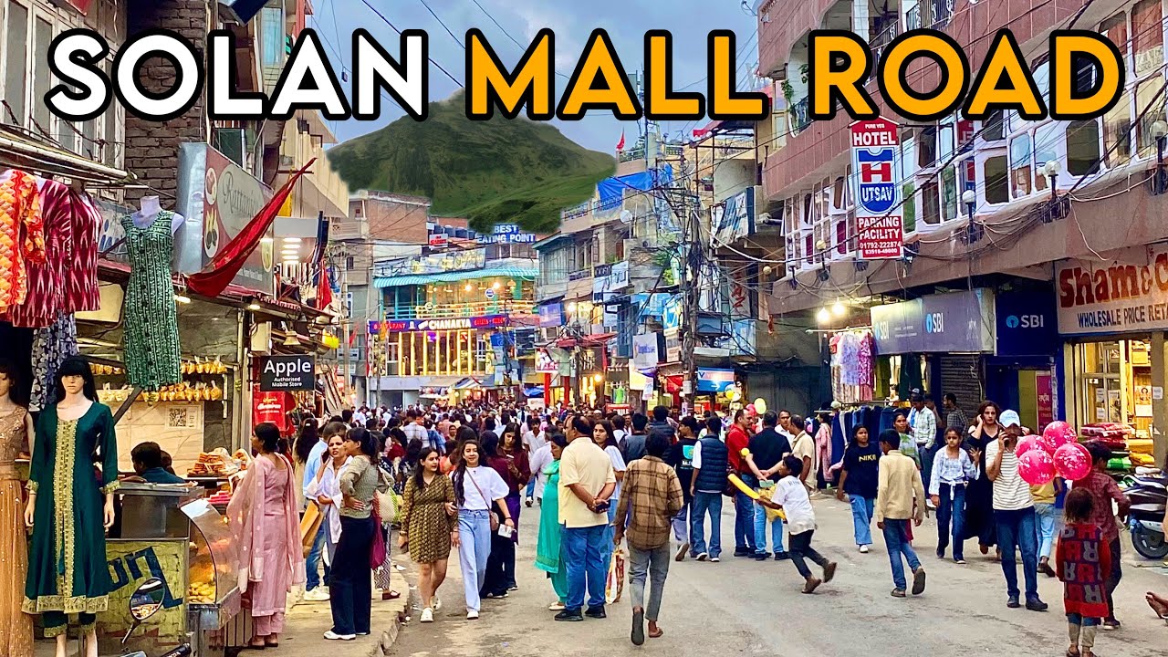 Mall Road Solan HP | Exploring Upper Bazaar Solan | Solan Market Tour | Chandigarh to Solan 65 km