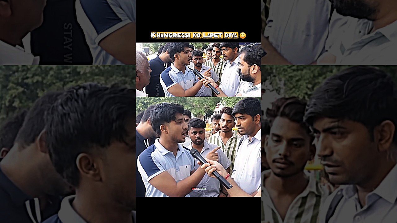 Khangressi ko lapet diya ✅️ #shorts #debate #trending #viral #bjpvscongress #bharat