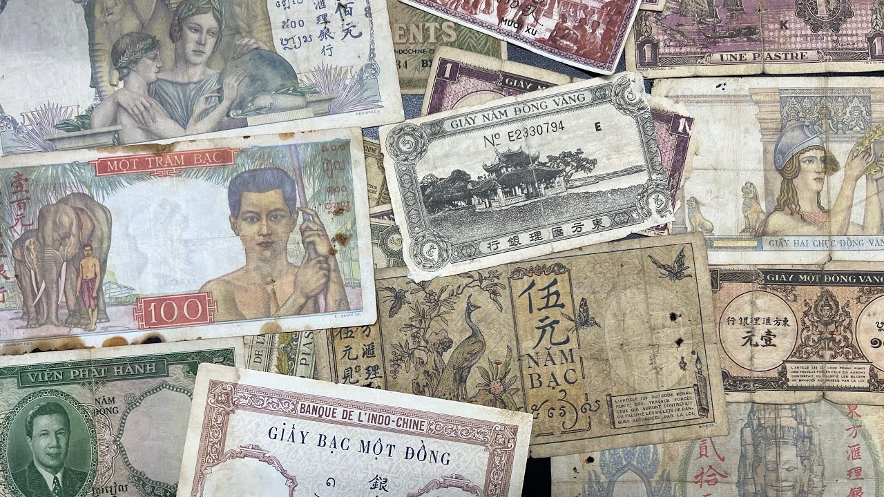 Tiền Giấy Xưa Cổ Thời Đông Dương ! Zalo 093 623 7830 ! 