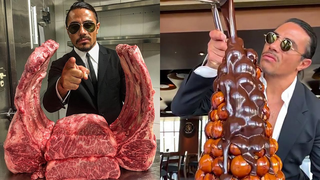 Salt Bae Cutting The Best Meat in Nusret Dubai! #24