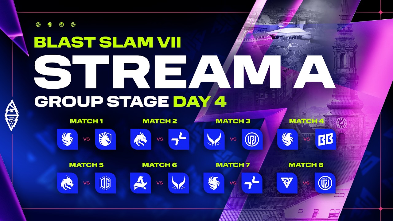 [A] BLAST SLAM VII: Copenhagen, Group Stage, Day 4 - Dota 2 LIVE