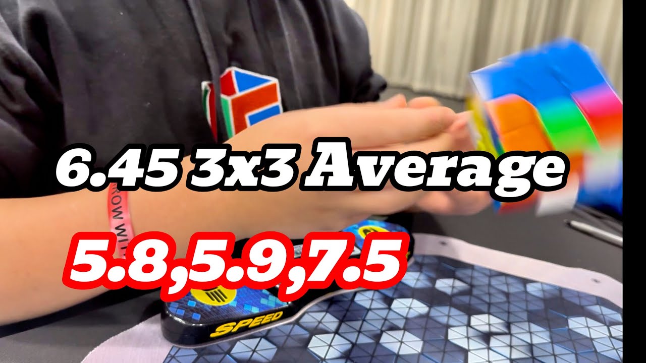 3 5s and 2 7s || 6.45 3x3 Average