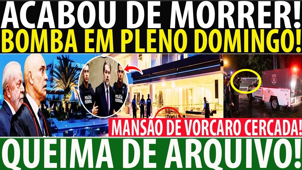 BOMBA EM PLENO DOMINGO!! ACABOU DE MORRER! MANSÃO DE VORCARO CERCADA! QUEIMA DE ARQUIVO!