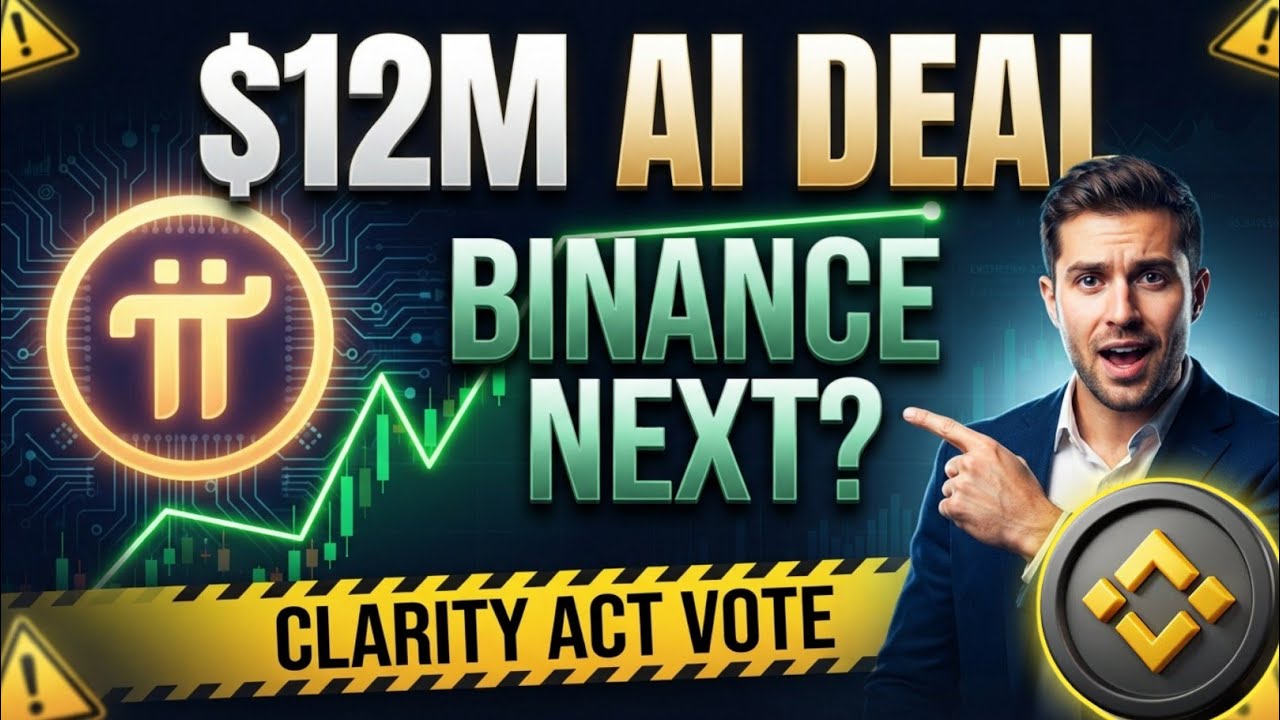 Pi Network $12M AI Bet, CLARITY Act Vote & the Truth About a Binance Listing | Pi Coin Update