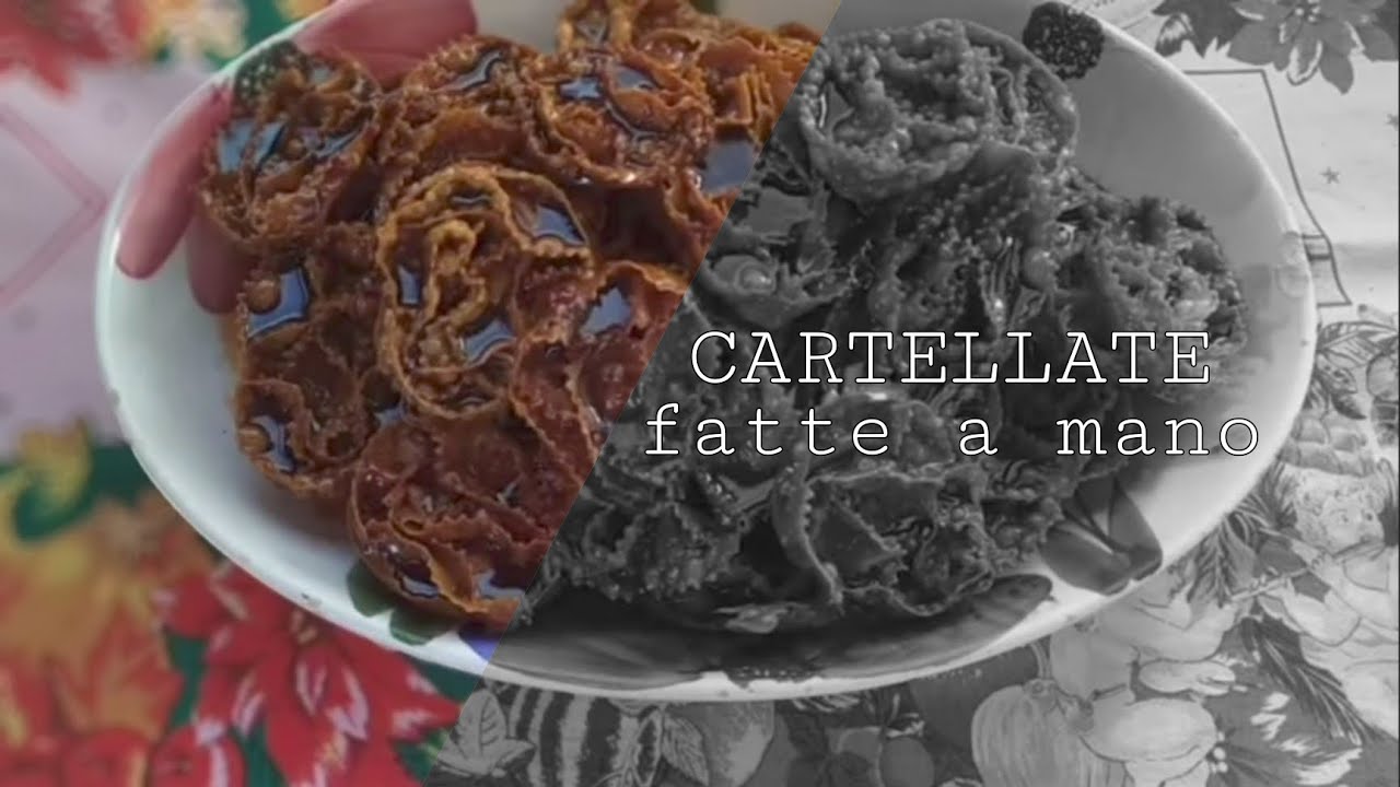 CARTELLATE (fatte a mano). Dolce natalizio tipico della tradizione pugliese. (tutorial)