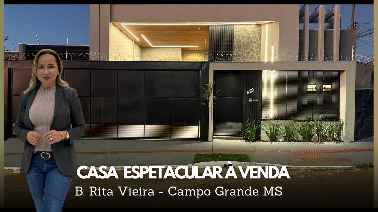 CASA À VENDA COM 03 SUÍTES PISCINA AQUECIDA BAIRRO RITA VIEIRA CAMPO GRANDE MS