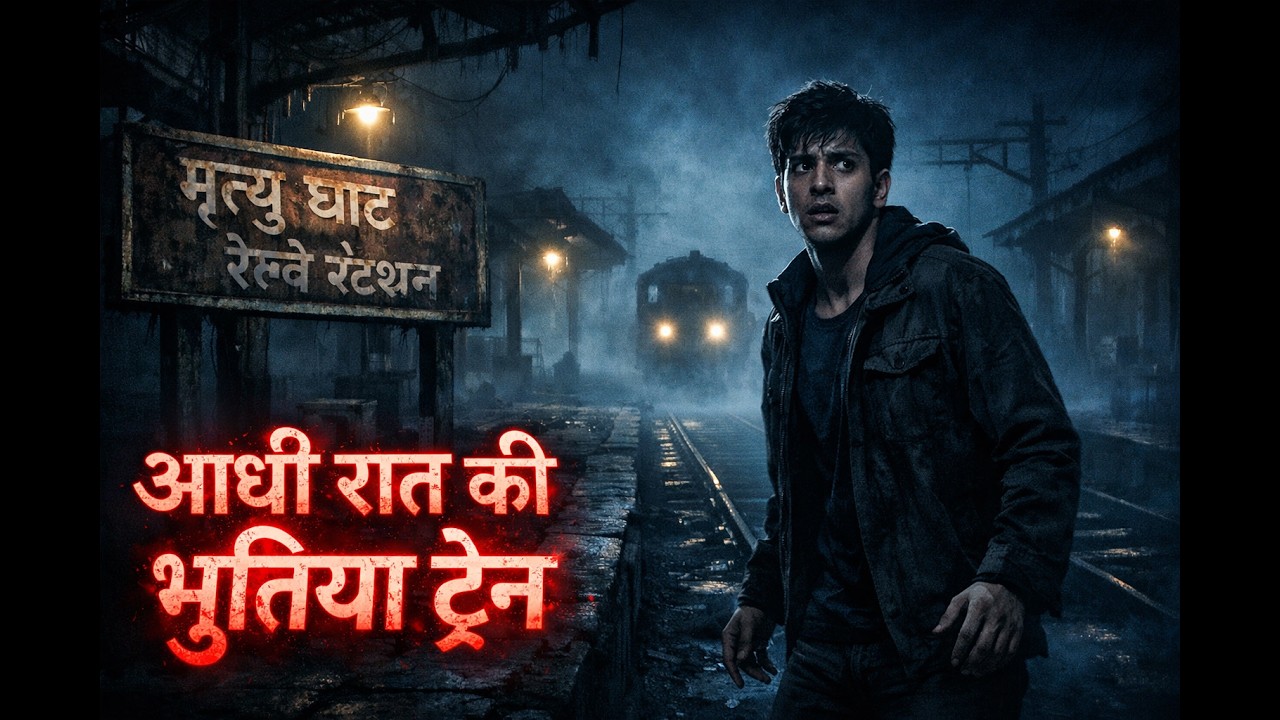 🚆👻 आधी रात को आने वाली भूतिया ट्रेन | Scary Horror Story Hindi 😱#BhutiyaTrain#GhostStory#ScaryStory