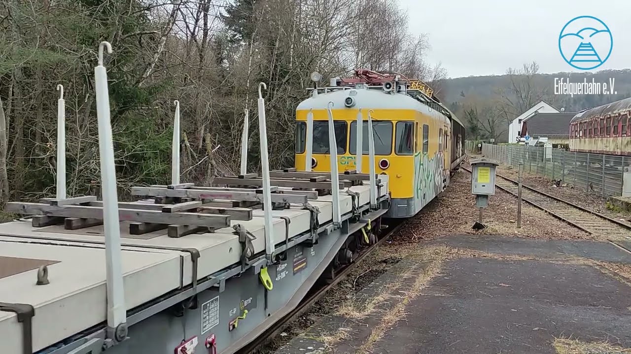 Überführungsfahrt über die Eifelquerbahn am 23. Januar 2022