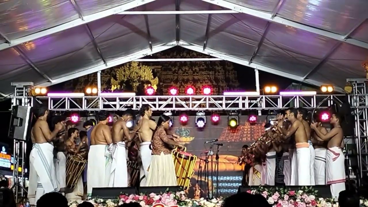 Pancharimelam by Cheranalloor Sankarankutty Marar and team at Sree Padmanabha Swamy temple #panchari