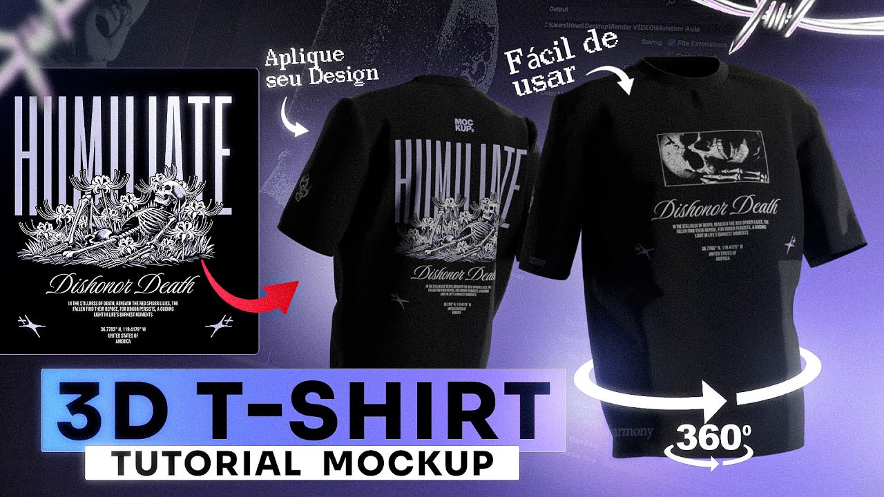 3D ANIMATED T-Shirt Mockup | TUTORIAL