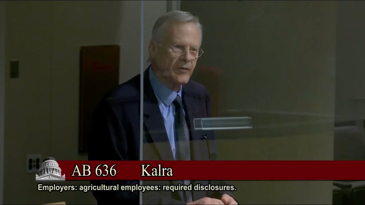 AB 636 Sen Labor Committee Hearing July 12, 2023