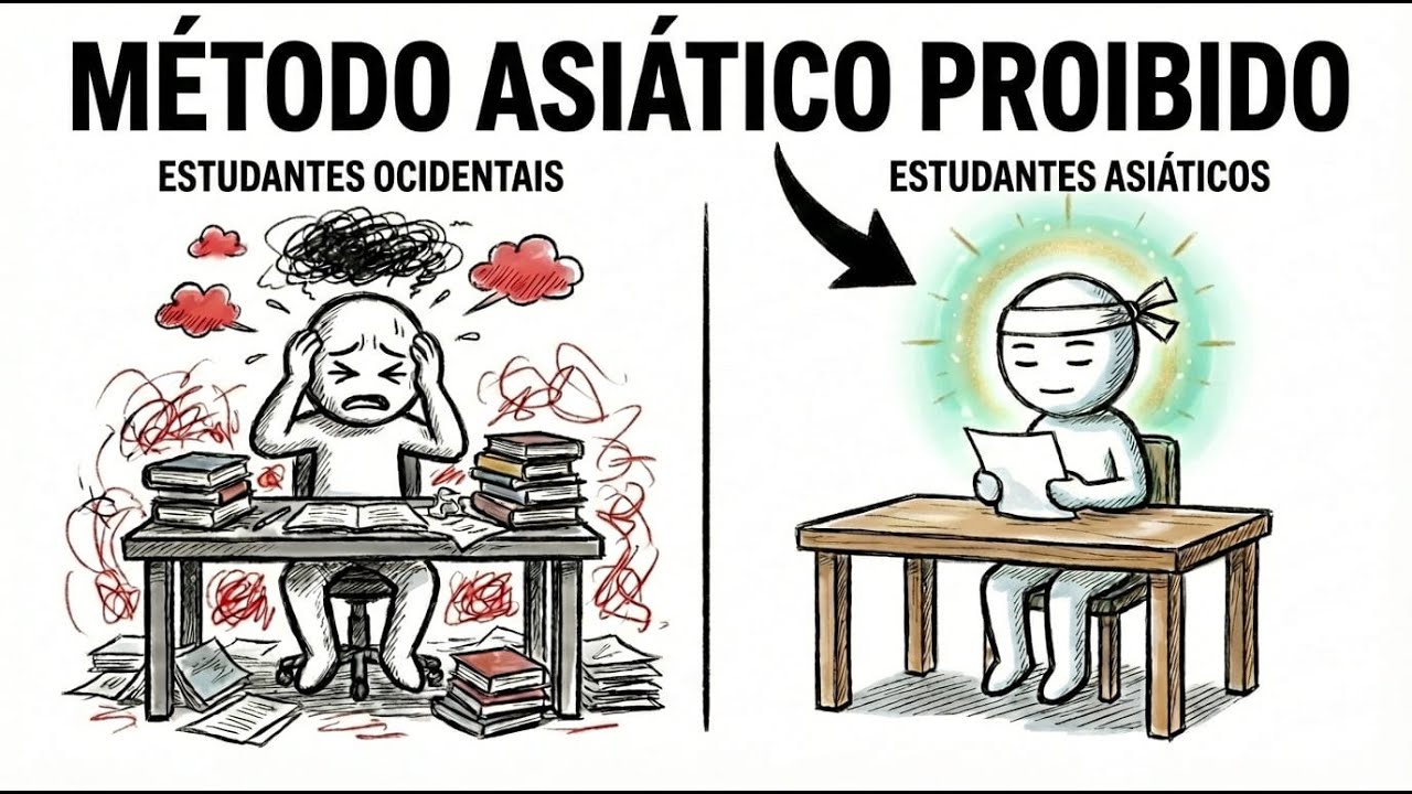 O Método Asiático para Aprender 10x Mais Rápido (Sem se matar)