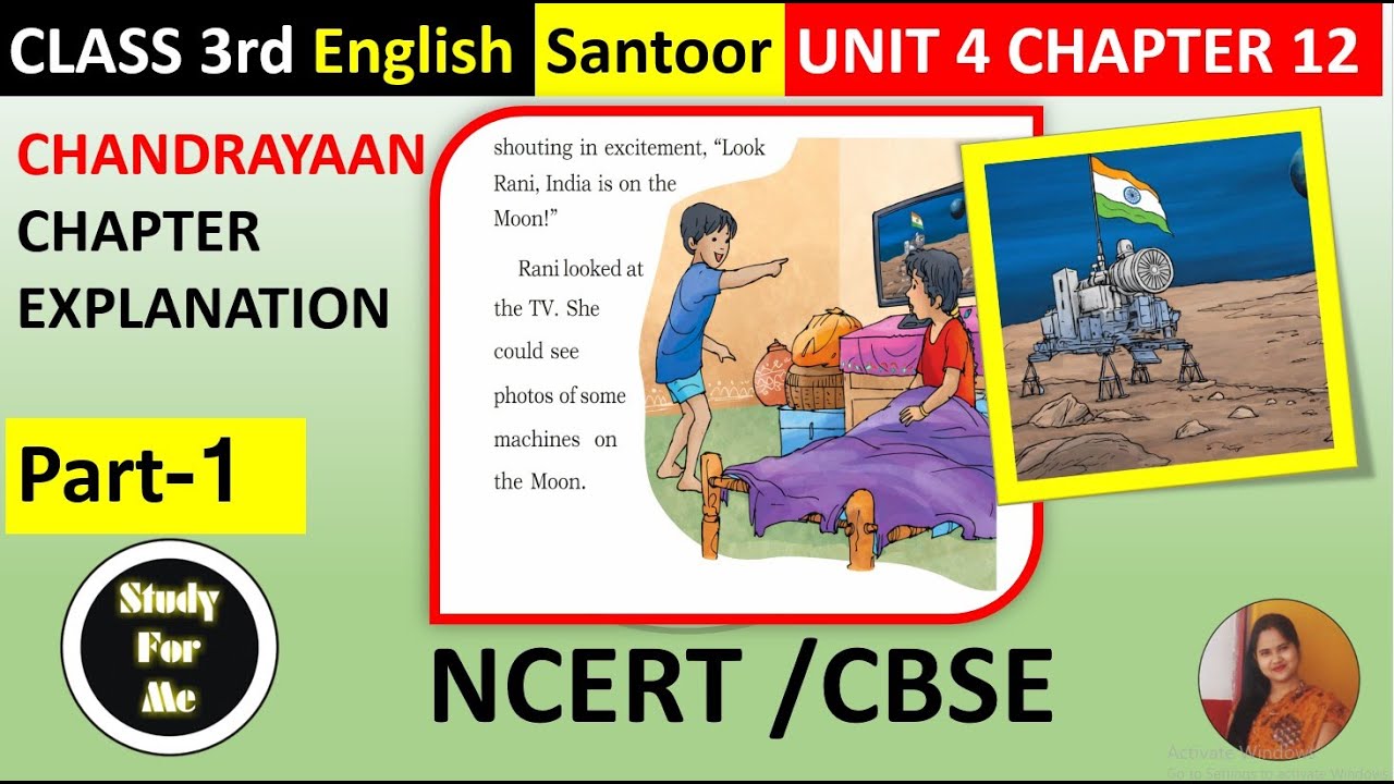Journey to the Moon 🌕 | Chandrayaan | Word Meaning + Story I Class 3 English Santoor I NCERT