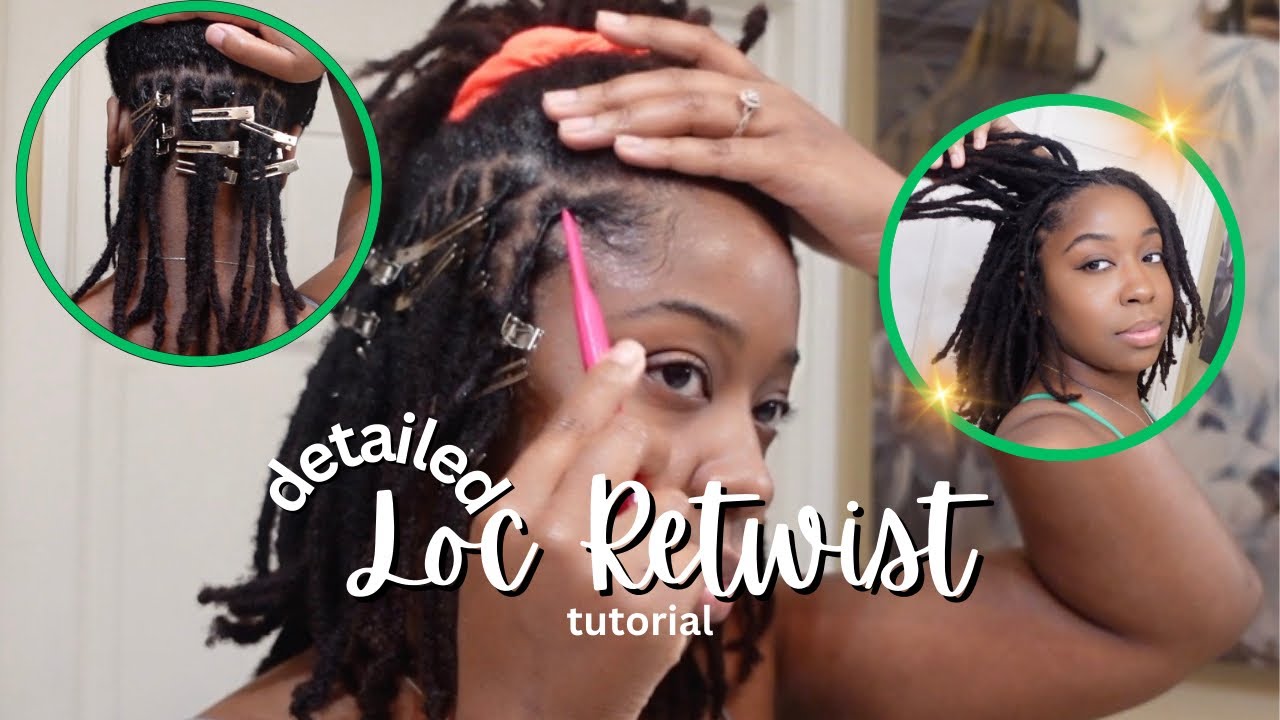 loc retwist tutorial | for beginners | palm roll method