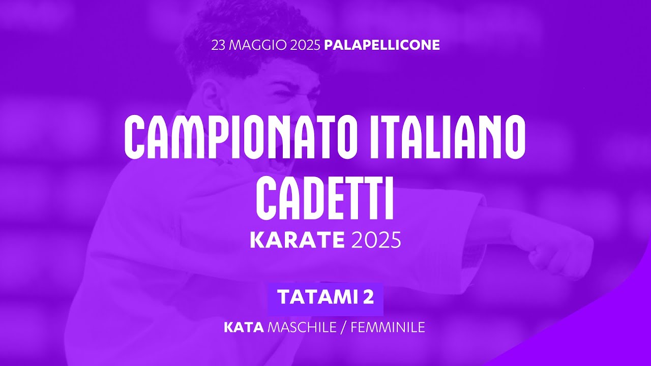🥋 Karate 👉 Campionato Italiano Cadetti 2025 🟢 Tatami2 ➡️ Day1