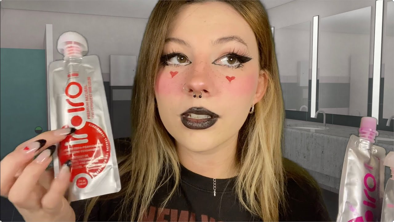 ASMR E-Girl Dyes Your Hair In The School Bathroom & gives you a tattoo..?!