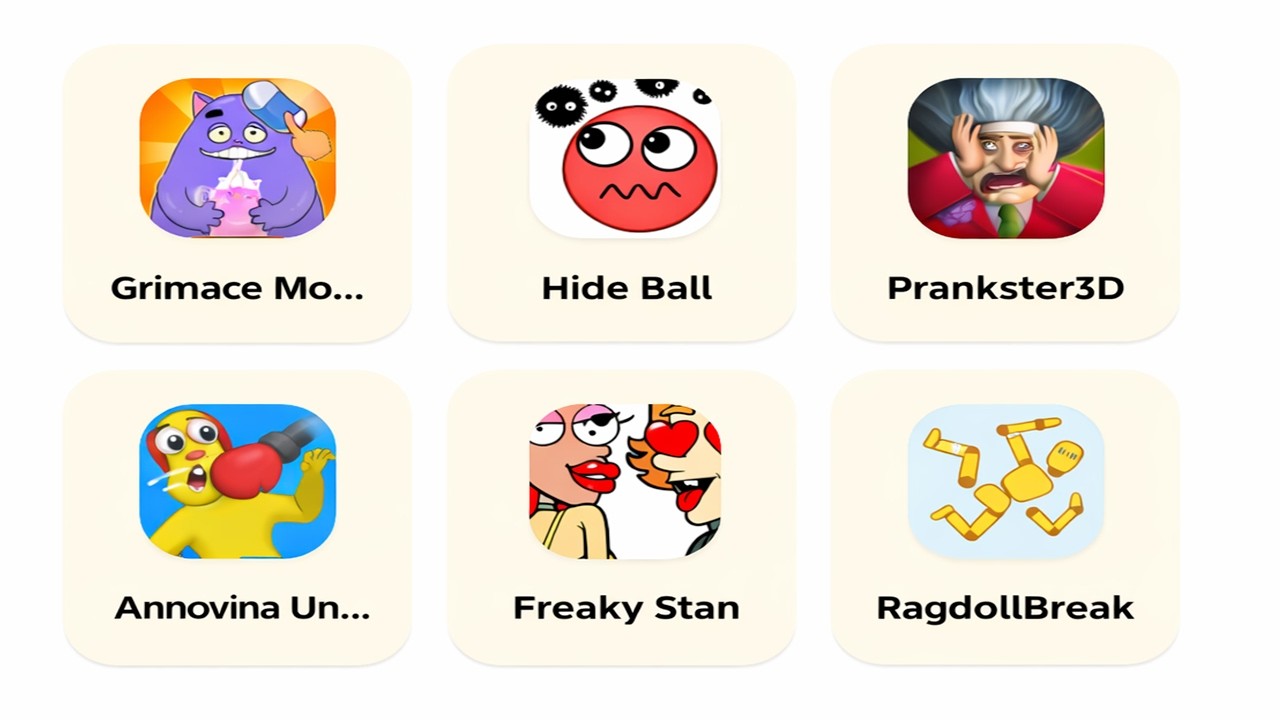 ANNOYING UNCLE PUNCH GAME, GRAMIC MONSTER SCARY SURVIVAL, PRANKSTER 3D,  HIDE BALL, FREAKY STAN