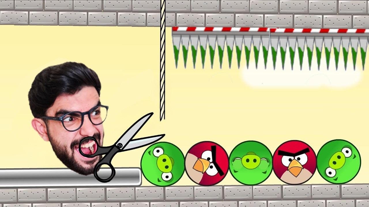 انقذ الطيورالغاضبة 😕 angry birds pigs out down