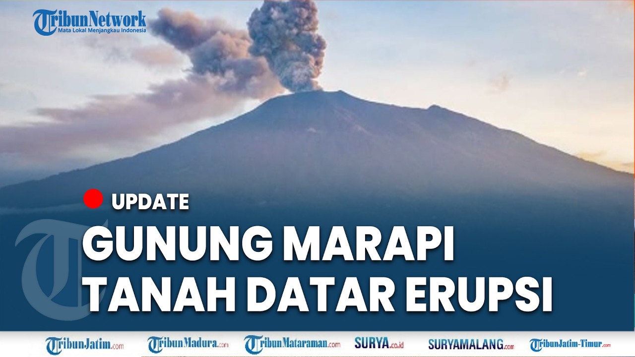 🔴WASPADA RADIUS 3 KM GUNUNG MARAPI ERUPSI, Abu Vulkanik Hujani Tanah Datar