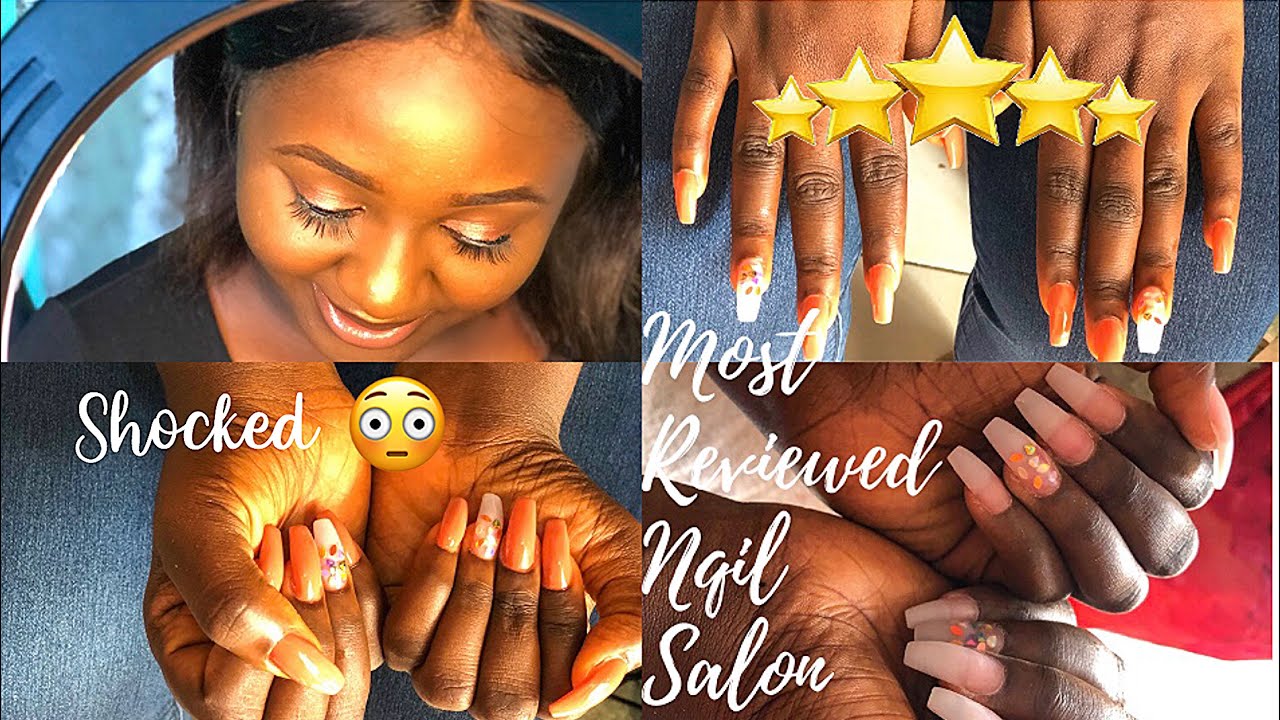 I WENT TO THE BEST REVIEWED NAIL SALON IN MY COUNTRY GHANA