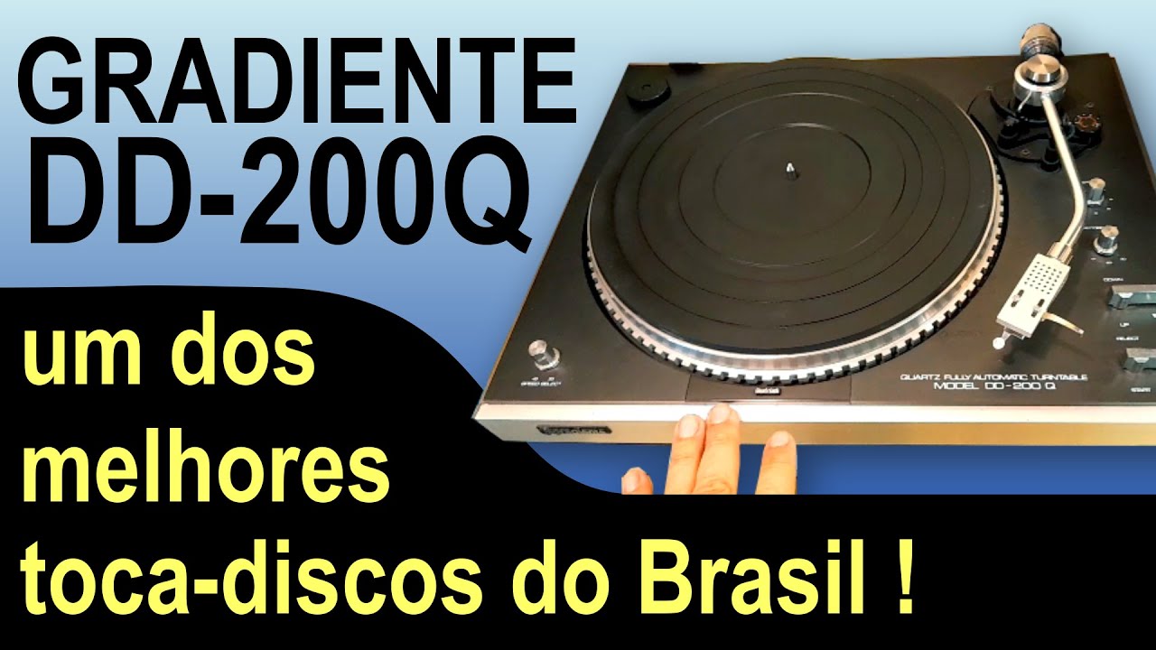 Gradiente DD-200Q, um dos melhores toca-discos do Brasil! Veja esse encontrado em estado de novo