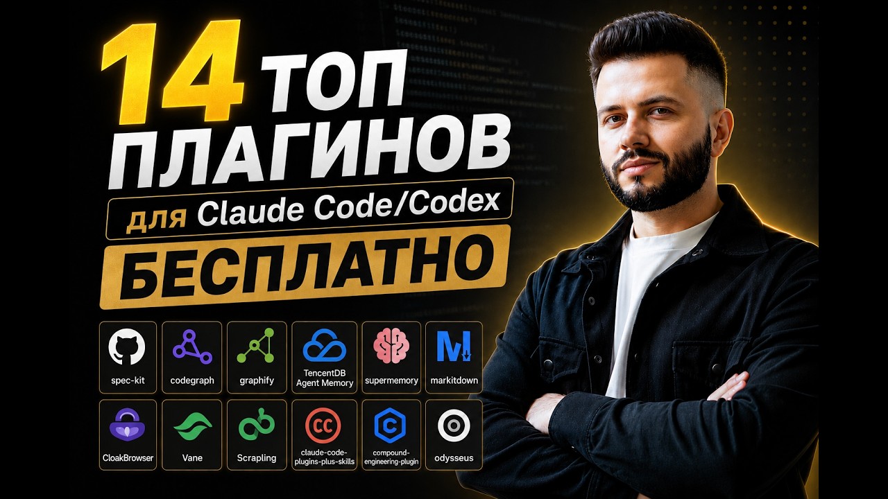 ТОП 14 ПЛАГИНОВ  для Claude Code/Codex. PewDiePie сюрприз. Как работает 1% разработчиков 2026