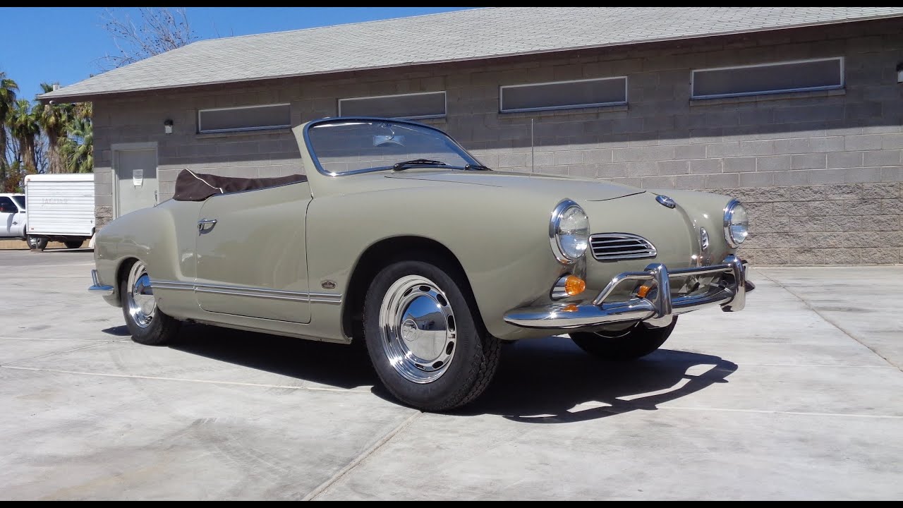 1965 Volkswagen VW Karmann Ghia Convertible in Sea Sand & Ride on My Car Story with Lou Costabile