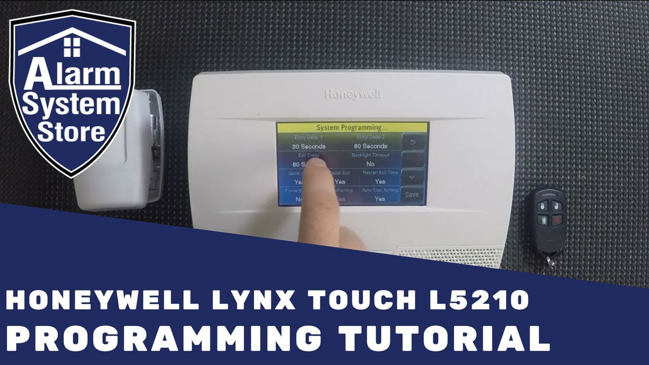 How To Program The Honeywell Lynx Touch L5210 - Alarm System Store