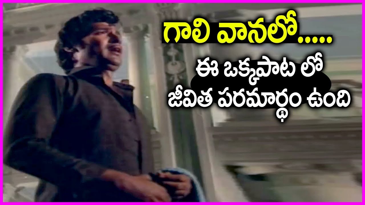 All Time Super Hit Song In Telugu - Gaali Vaanalo Vaana Neetilo Video Song | KJ Yesudas