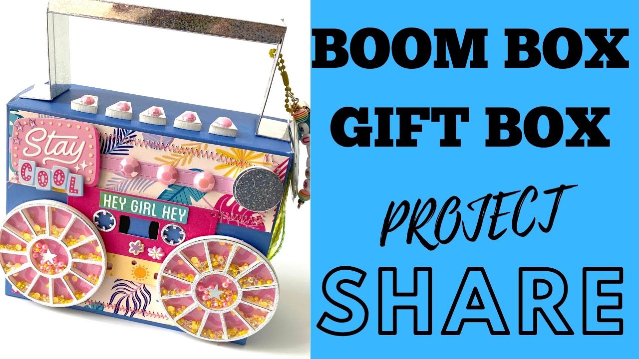 BOOM BOX | GIFT BOX | +  Cassette Shaker Tape Tutorial