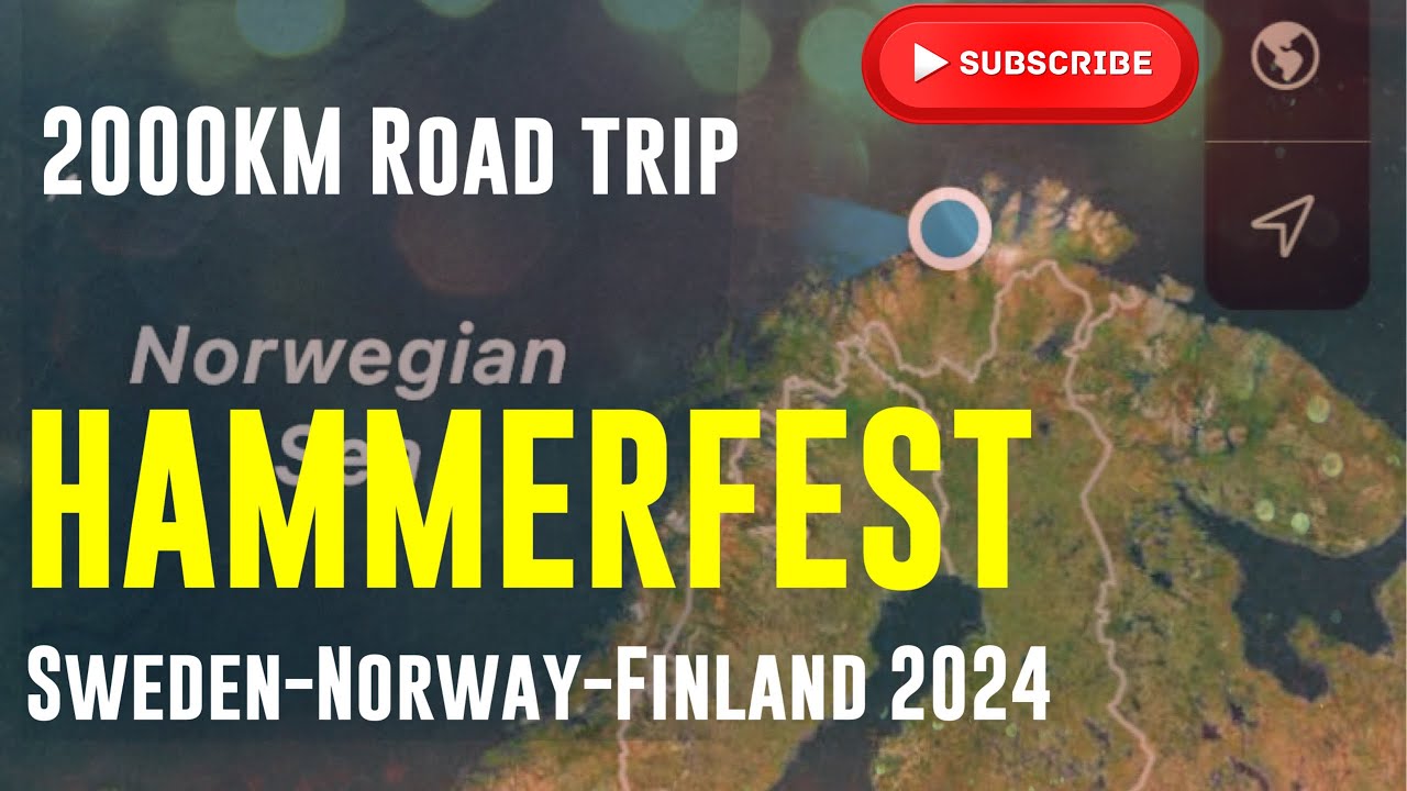 Hammerfest Road Trip 2024 including stopping to see Santa in Finland!