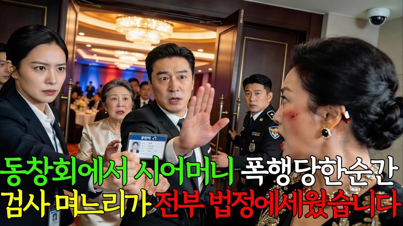 뺨 맞는 시어머니를 본 검사 며느리가 그 자리에서 호텔 동창모임 개박살냈습니다