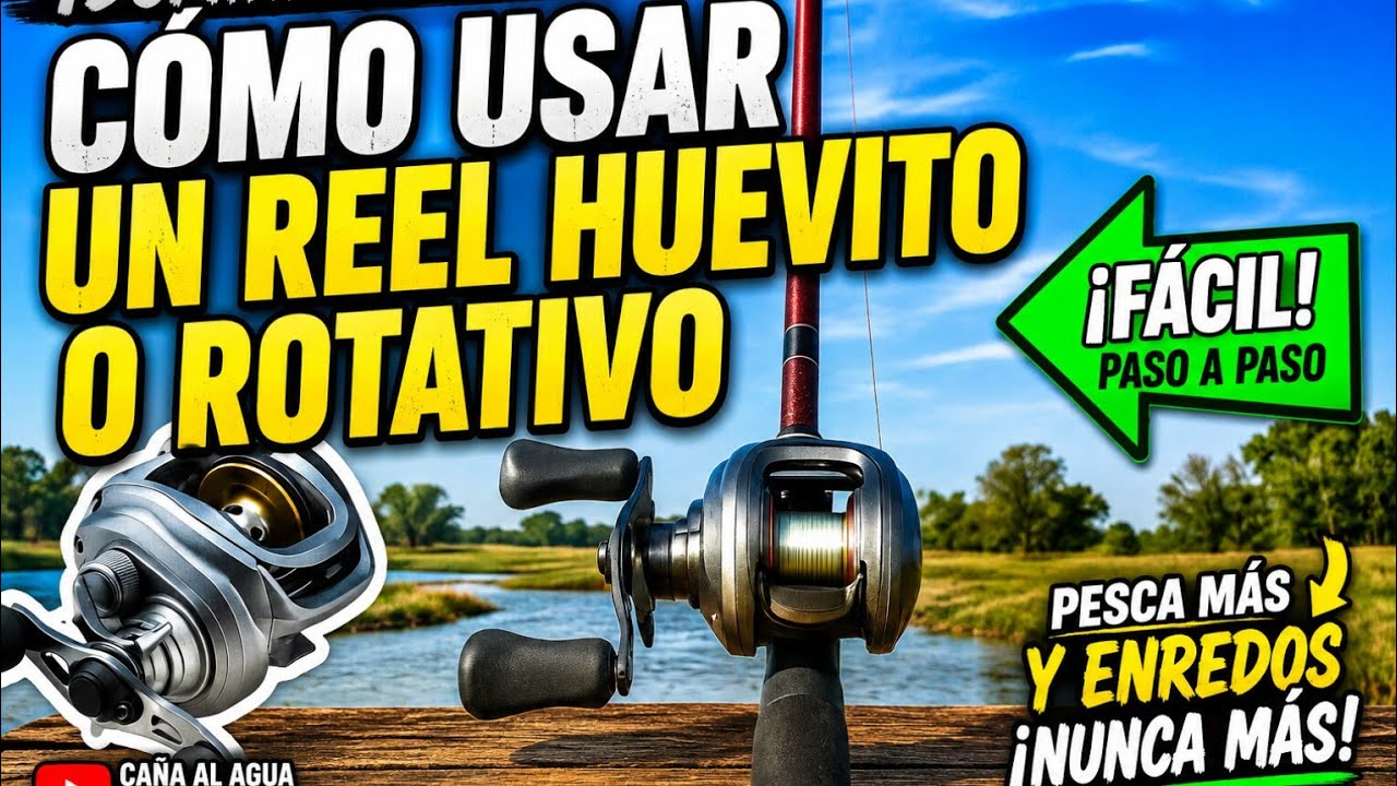 (TUTORIAL)Como usar un reel rotativo o huevito