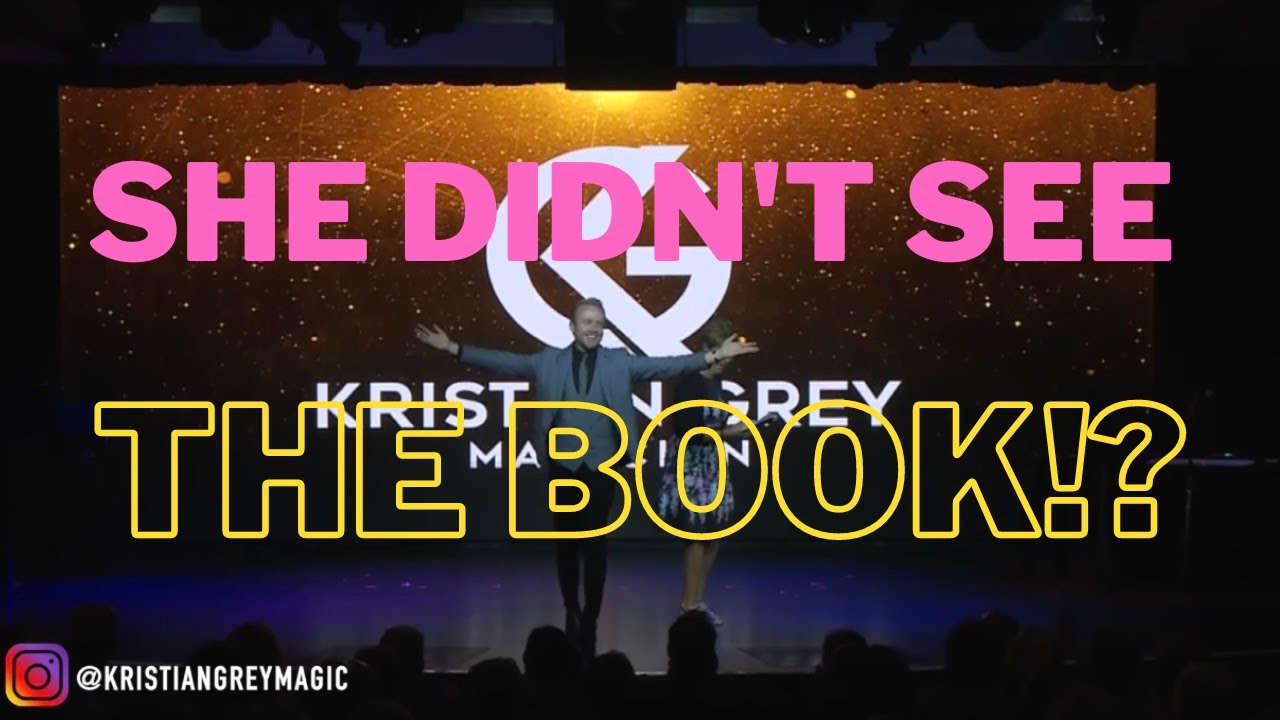 SHE NEVER SAW THE BOOK!? Irish Magician Funniest Trick!