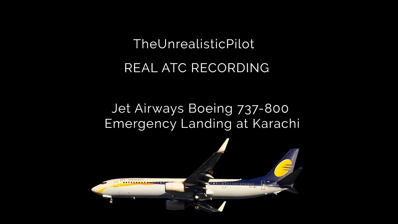 [REAL ATC] Jet Airways Emergency Landing at Karachi [9W202/JAI202]  w/Subtitles